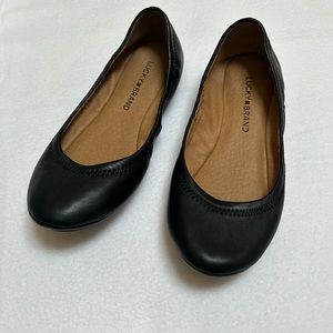 Lucky Brand Ballet Flats Black Lightweight Doll Shoes Slip On Size 6M